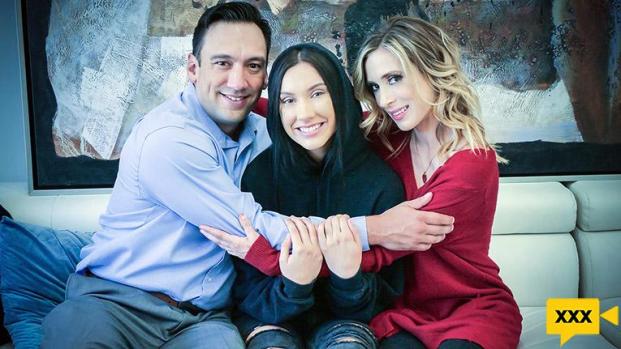 Foster Tapes – Jazmin Luv & Aiden Ashley – Foster Daughter Accepts Affection