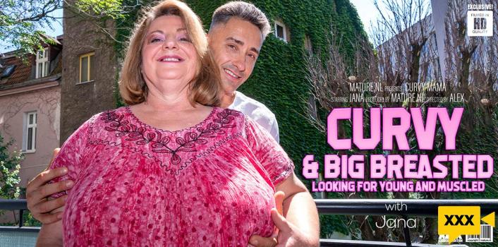 Mature NL – Jana – Curvy big breasted Jana loves younger muscled men