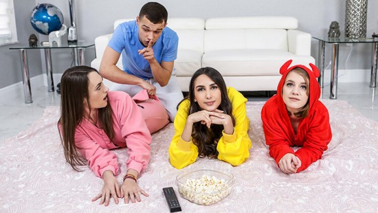 BFFS – Stepbrother Crashes Slumber Party – Dani Damzel, Dakota Burns & Natalia Nix