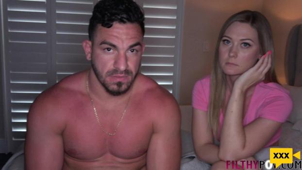 Step-Dad Demands me to fuck my step-sister Addison in front of him – Addison Lee