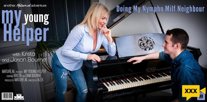 Mature NL – Krista E – Helping out his MILF neighbor is something he loves to do