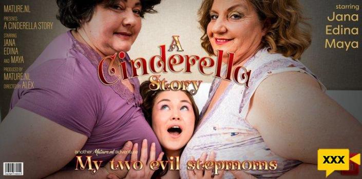 Mature NL – Edina, Jana & Maya – Two BBW stepmoms use teeny babe Maya for all of their chores and more