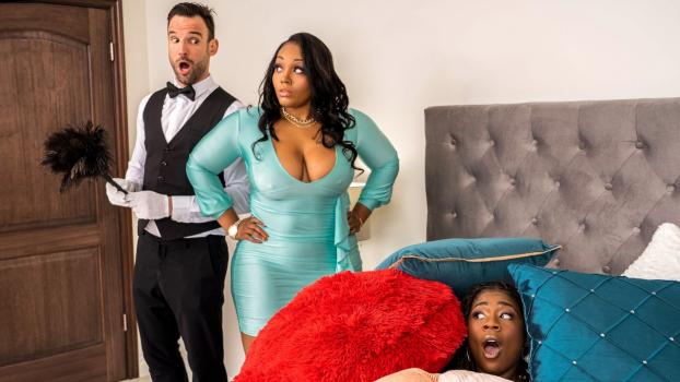 Brazzers Exxtra – Mimi Curvaceous & Hazel Grace – Pillow-Humping Humpette Loves A Threesome