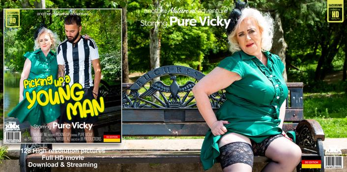 Mature NL – Pure Vicky – Young man gets picked up by a horny cougar to fuck at home