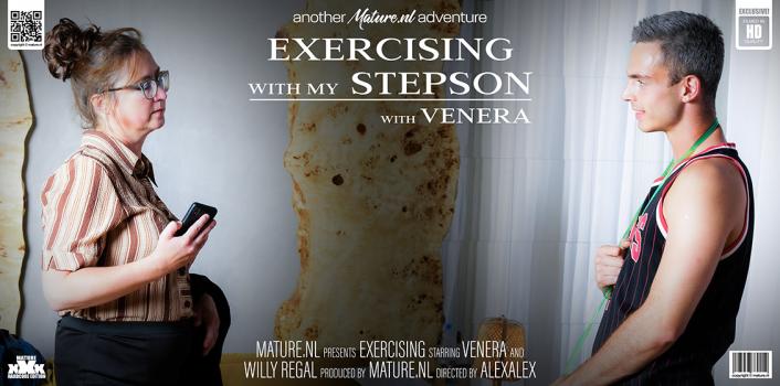 MatureNL – Venera - Mature nympho Venera has a very special workout for her exercising stepson