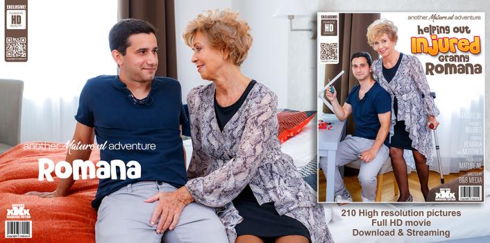 MatureNL - Injured Granny Romana needs help from her pussy loving horny toyboy