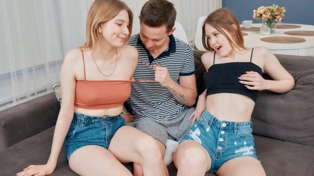 FirstBGG – Escaped Bride & Kami Yammy – Bisexual pussies on a hard dick