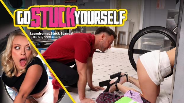 AdultTime – Alex Grey – Laundromat Stuck Scandal