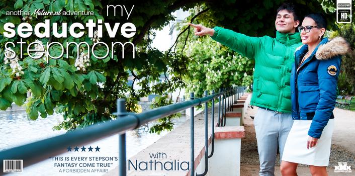 MatureNL – Nathalia – Fucking my bloody hot seductive Czech Stepmom Nathalia on my fathers couch and she loves it